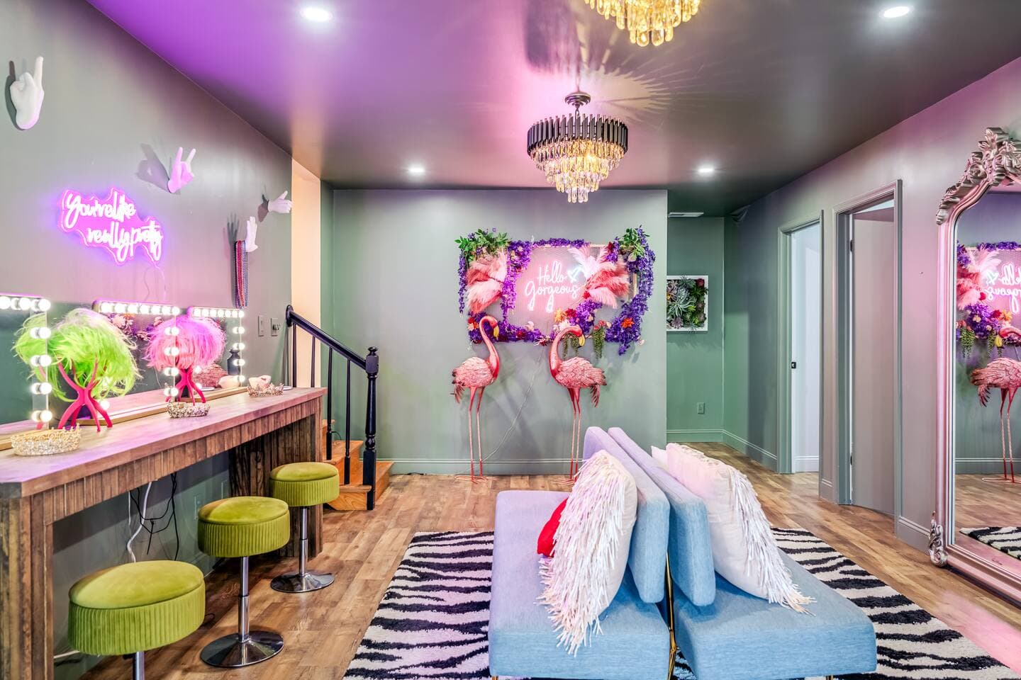 Neon & Pop Pocono Retreat w/ Sauna and Hot Tub